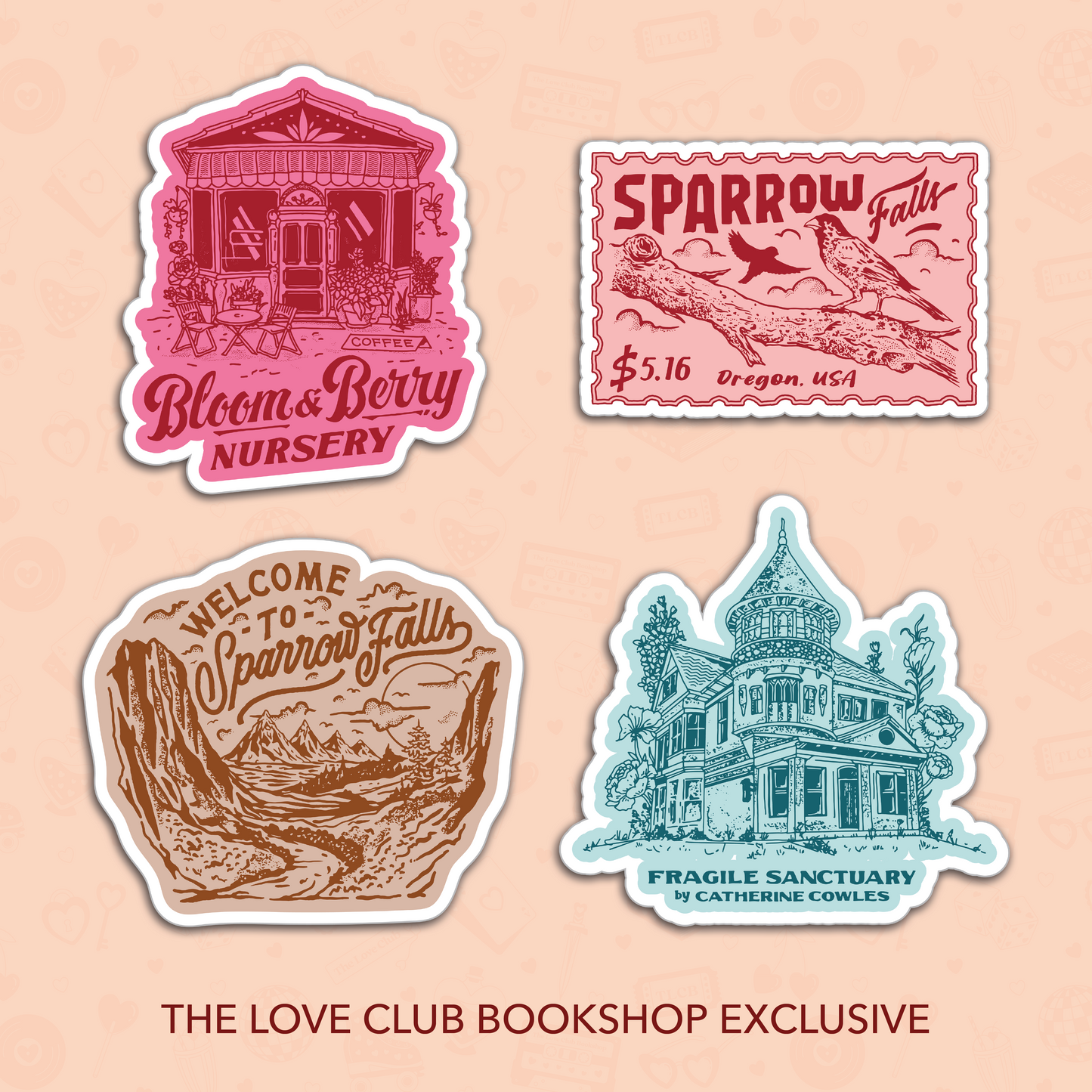 Sparrow Falls Sticker Set